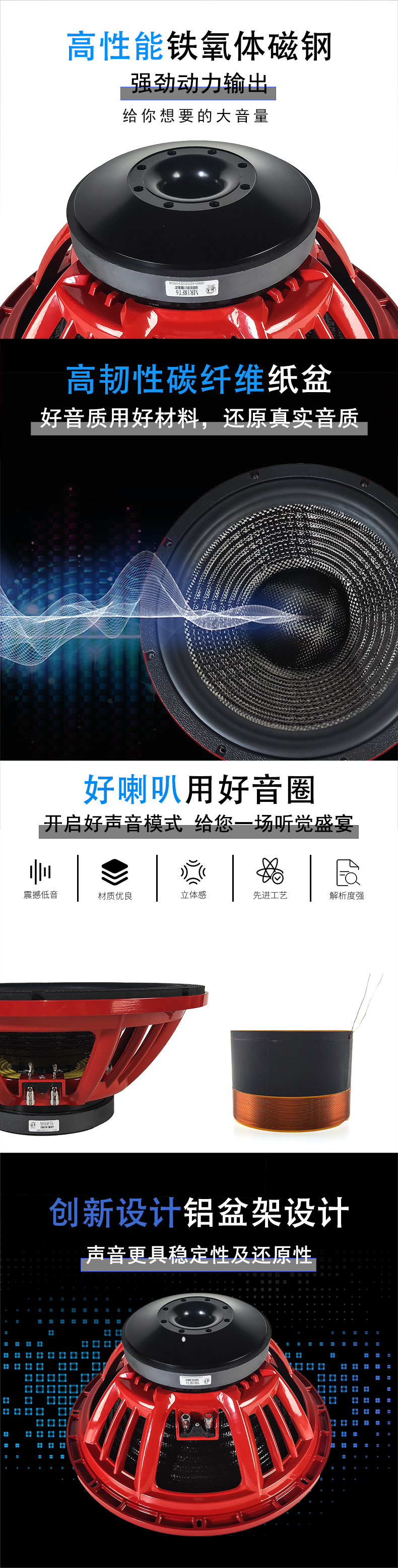 18寸重低音揚聲器
