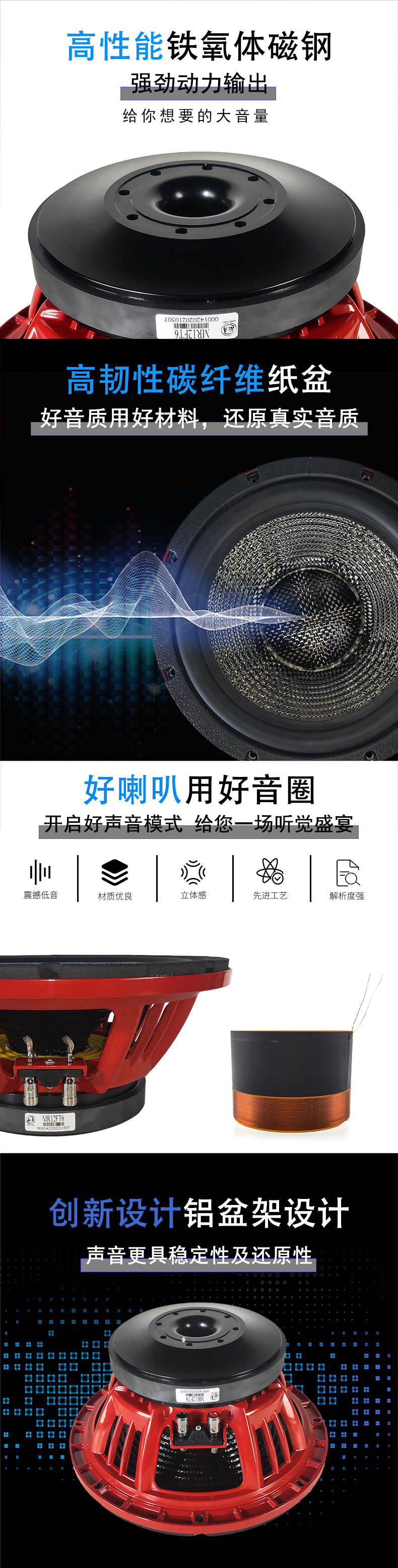 美睿12寸喇叭單元