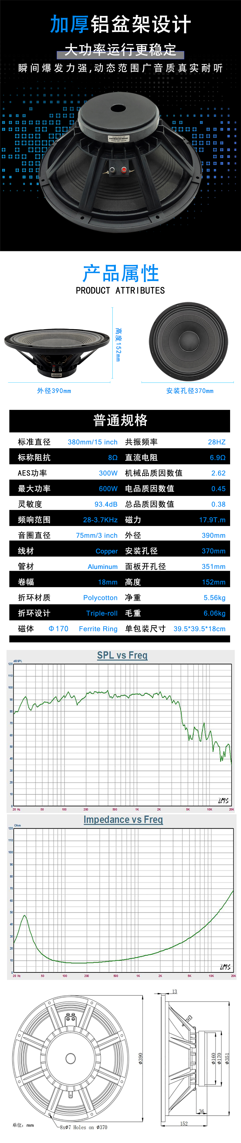 MR15H02A會議音箱喇叭詳情圖