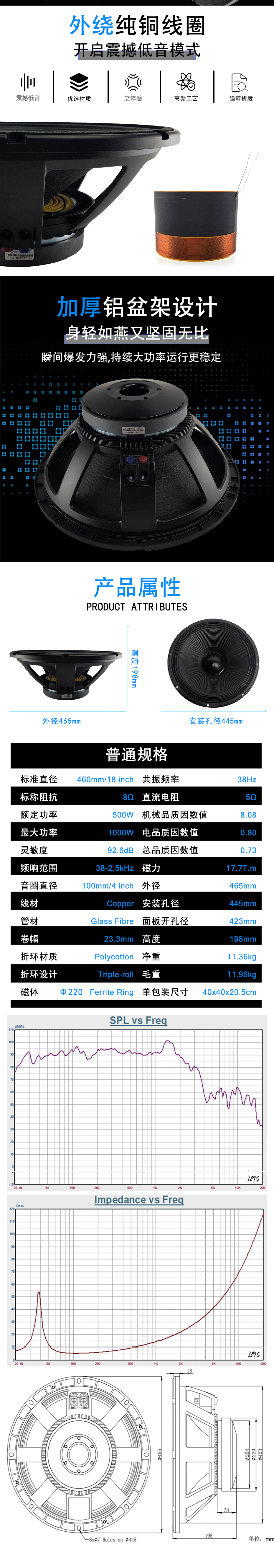 MR18P400會議音箱喇叭詳情圖1