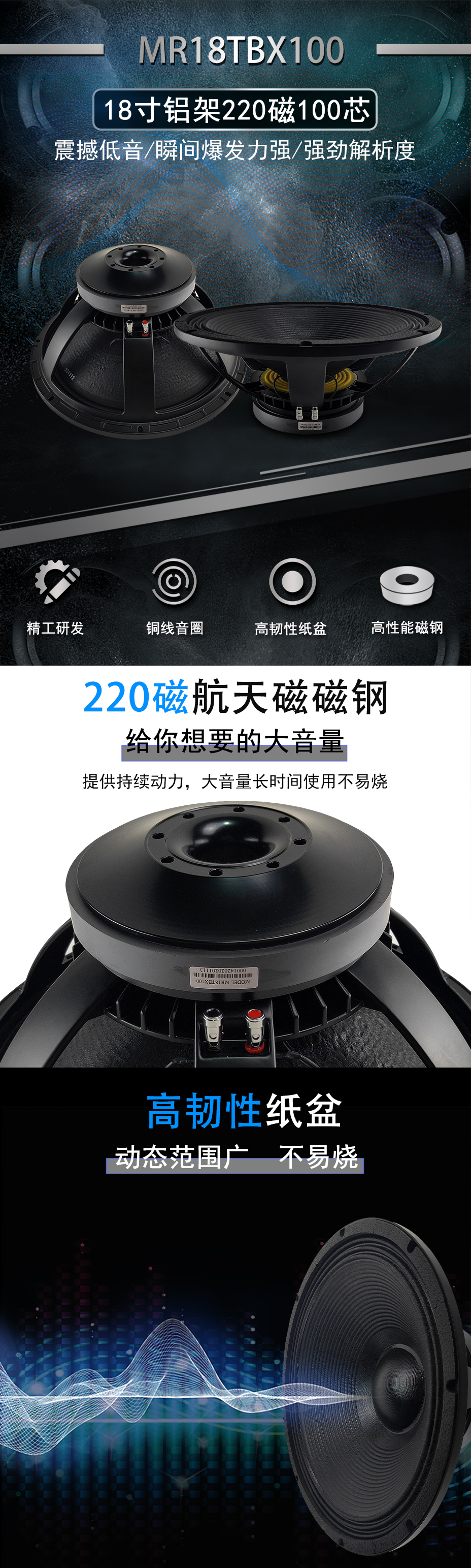 MR18TBX100娛樂高音喇叭詳情圖