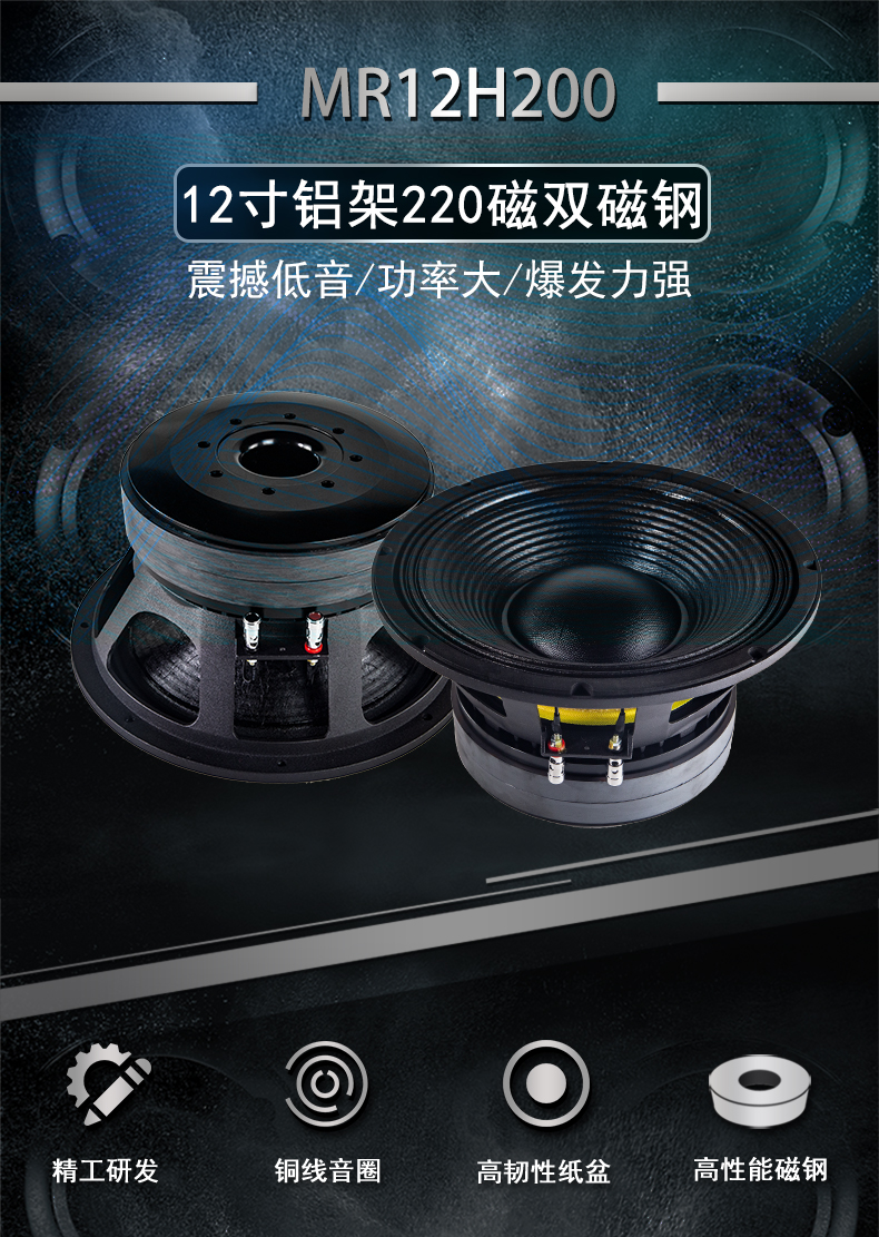 12寸低音喇叭單元
