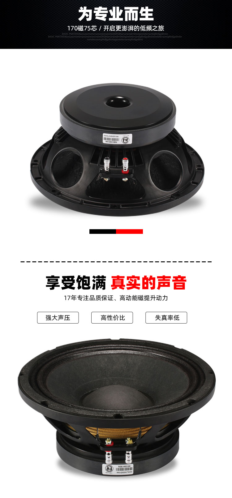 10寸音響喇叭