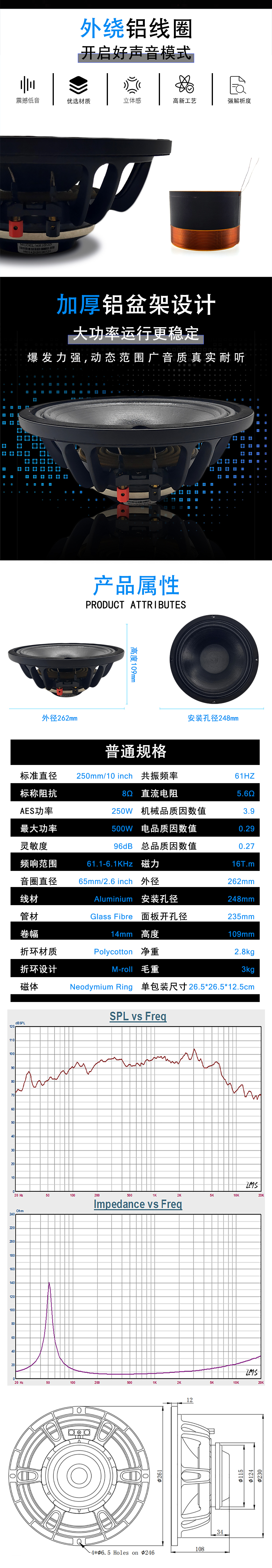 MR10N65戶外音箱喇叭詳情圖